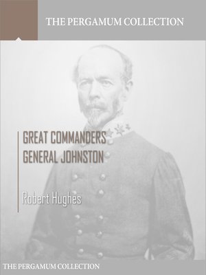 cover image of Great Commanders, General Johnston